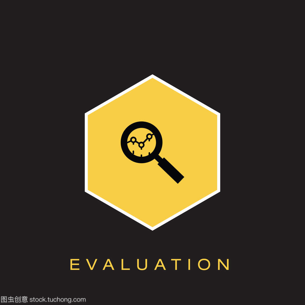 評估圖標。矢量插圖